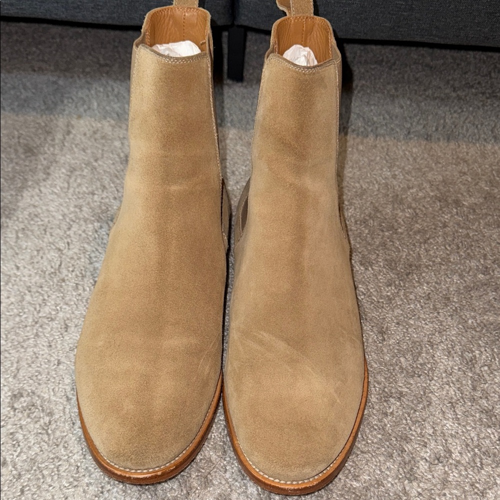 Men's Tan Suede Chelsea Boots